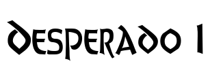 Desperado 1 Font Image