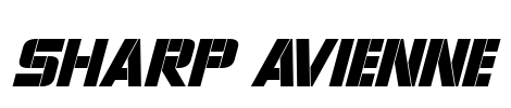 Sharp Avienne Font Image