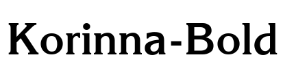 Korinna-Bold Font Image