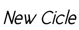 New Cicle Font Image
