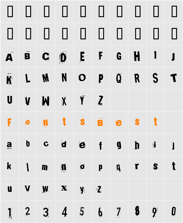 Broken 15 Character Map