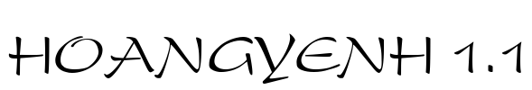 HoangYenH 1.1 Font Image
