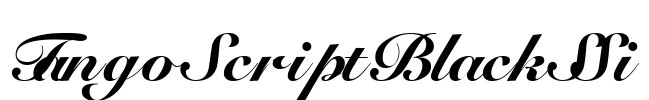 TangoScriptBlackSSi Font Image