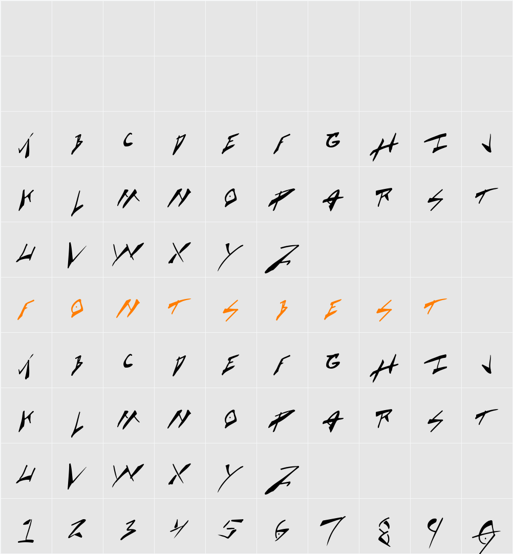 Cock Boat Character Map