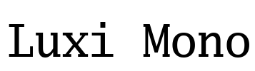 Luxi Mono Font Image