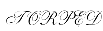 TORPED Font Image