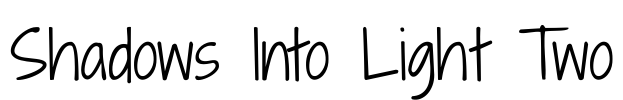Shadows Into Light Two Font Image