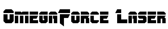 OmegaForce Laser Font Image