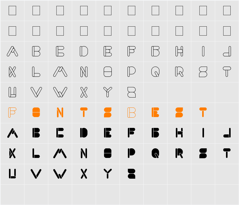 MAXIMUM KILOMETER Character Map