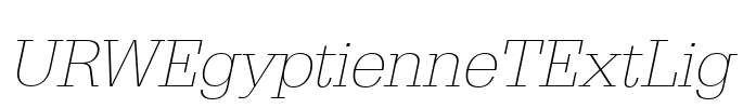 URWEgyptienneTExtLig
