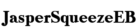JasperSqueezeEB Font Image
