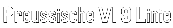 Preussische VI 9 Linie