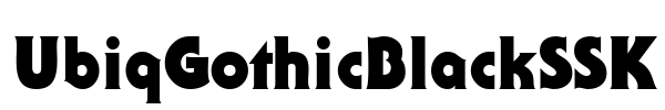 UbiqGothicBlackSSK