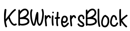 KBWritersBlock Font Image