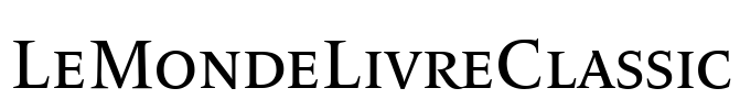 LeMondeLivreClassic Font Image