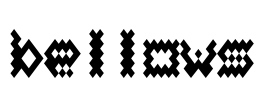 bellows Font Image