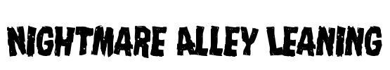 Nightmare Alley Leaning