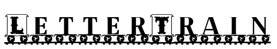 LetterTrain Font Image