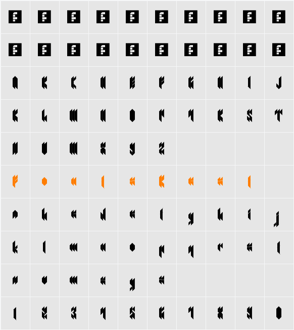 en zelo Character Map