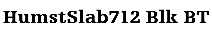 HumstSlab712 Blk BT