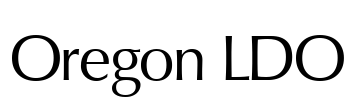 Oregon LDO Font Image