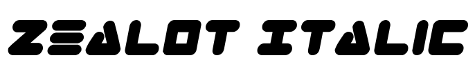 Zealot Italic Font Image