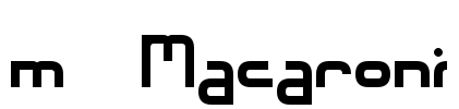 m_Macaroni Font Image