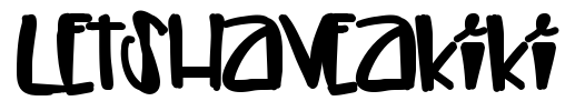 LetsHaveAKiki Font Image