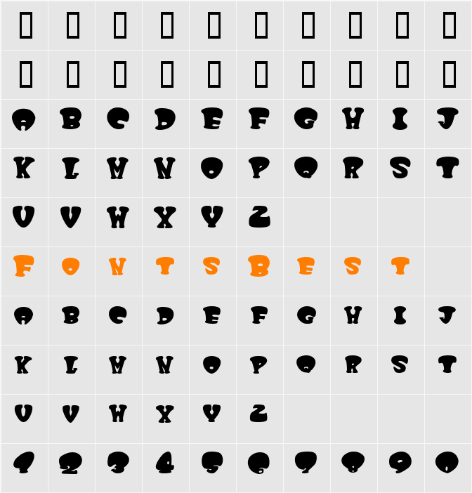 JI-Siphon Character Map