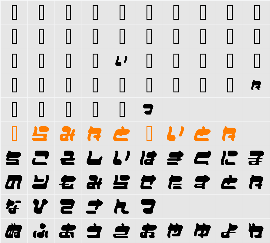 I2FuwafuwaFururu Character Map