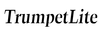 TrumpetLite Font Image
