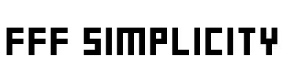 FFF Simplicity Font Image