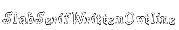 SlabSerifWrittenOutline
