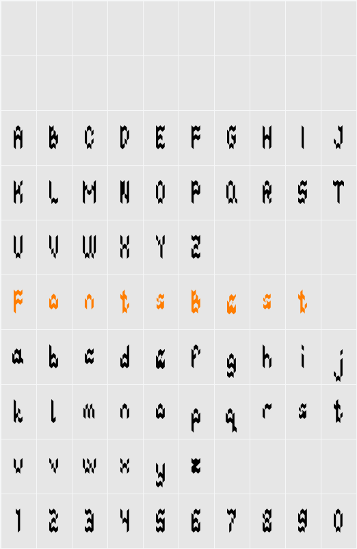 GEO DIAMOND Character Map