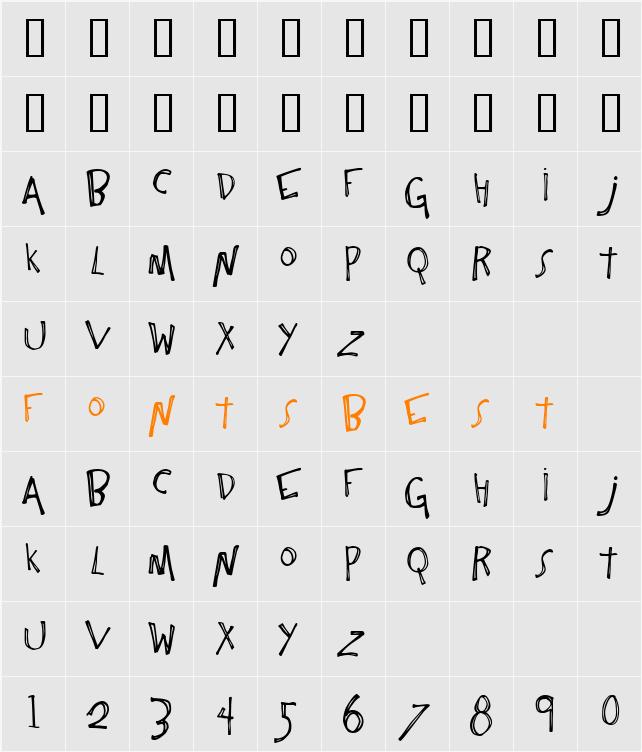 One Constant Character Map