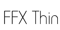 FFX Thin Font Image