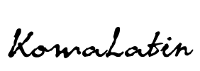 KomaLatin Font Image