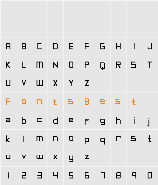 Synthetic Sharps Character Map