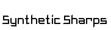 Synthetic Sharps Font Image