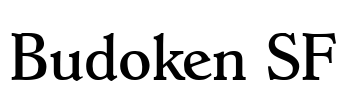 Budoken SF Font Image