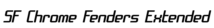 SF Chrome Fenders Extended Font Image