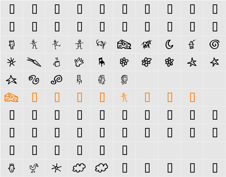 GoodDogBones Character Map