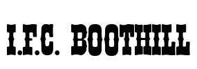 I.F.C. BOOTHILL Font Image