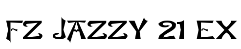 FZ JAZZY 21 EX Font Image