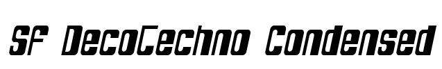 SF DecoTechno Condensed