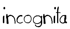 incognita Font Image
