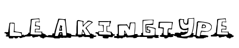 LeakingType Font Image