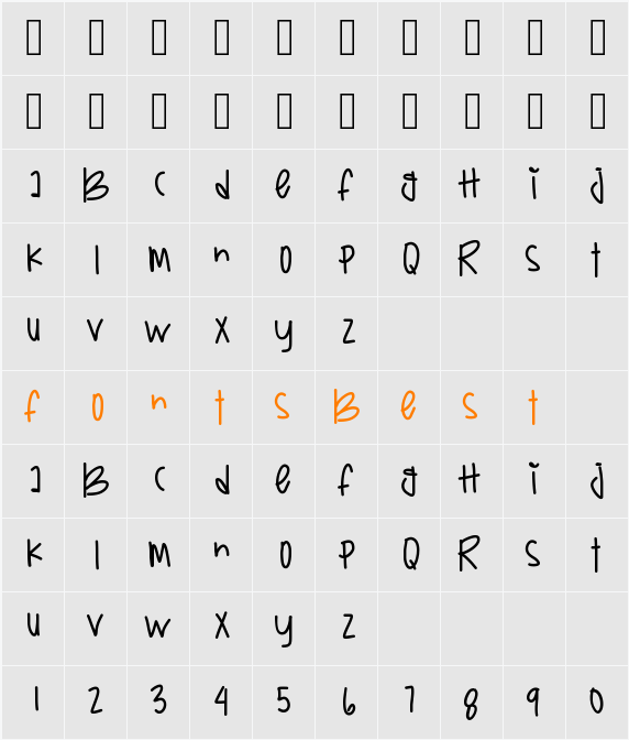 BoxysReturn Character Map