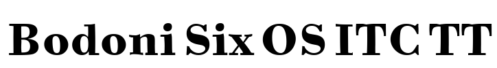 Bodoni Six OS ITC TT Font Image