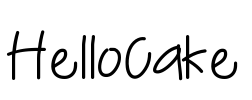 HelloCake Font Image